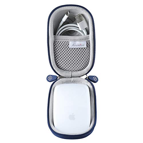 Hard Case Compatible for Apple Magic Mouse (1 2 & 3 Gen) Including Carabiner (Navy Blue) - color: Navy Blue