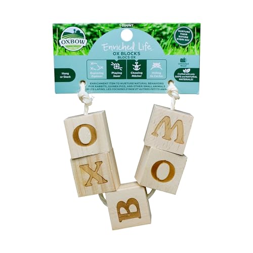 Oxbow Ox Blocks, Rabbit & Guinea Pig Toy, Bunny Enrichment Chew Toy | Oxbow Enriched Life, Rabbit Chew Toys, Guinea Pig Enrichment, Guinea Pig Chew Toys, Rabbit Enrichment, Natural Materials