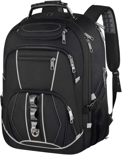 18.4 inch Gaming Laptop Backpacks,Big Capacity TSA Friendly RFID Anti Theft Pocket College Heavy Duty Computer Work bag for Men - color: Grey