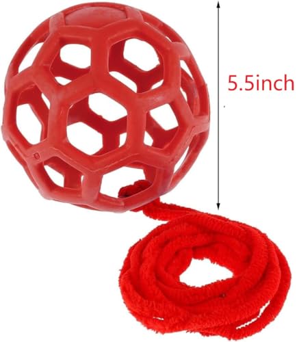 2pcs Hay Ball for Horses to Play with Relieve Stress Hay Feeder Ball Goat Feeder Hanging Feeding Toy Horse Treat Hay Feeder Toy, Durable TPR Feeding Horse Goat Sheep Relieve Stress
