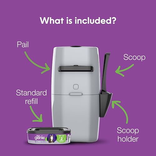 Litter Genie Standard Cat Litter Disposal Pail with 14 ft Standard Refill