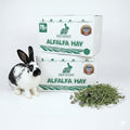 High Desert Alfalfa Hay, Protein Rich Soft Leaf Food for Young Growing Animals, Natural Rabbit Food and Guinea Pig Hay, Supports Digestive Health, Small Pet Supplies, Fresh Hand, Pack of 2, 10 Lb Box - size: 10 Pound (Pack of 2)