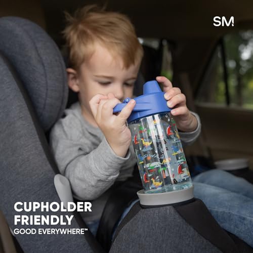 Simple Modern Disney Kids Tritan Plastic Summit Water Bottle | 12 oz BPA-Free Cup with Covered Leak Proof Straw Lid for Boys, Toddlers | Buzz and Woody Adventures - color: Disney: Buzz and Woody Adventures, style: Covered Lid | 12oz