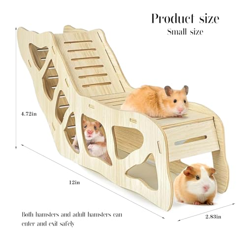 Hamster Tunnel Hamster Hideout Climbing Hamster Ladder,Burying in Hamster for Bedding,for Dwarf Gerbils and Mouse Mice Rat Other Small Animals Etc (Labyrinth Tunnel B-Small) - color: Small B
