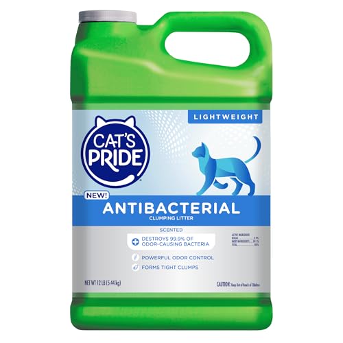 Cat's Pride Antibacterial Litter, Odor-Eliminating Lightweight Scented 12lb