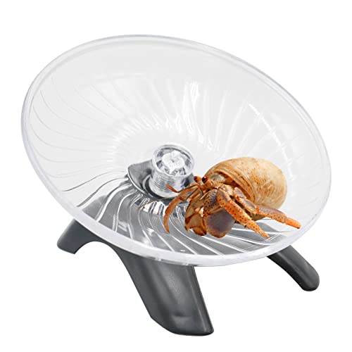Hermit Crabs Wheel Toy, Hamster Running Wheel Toys, Small Animals Cage Accessory, Tank Accessory, Suitable for Hermit Crab Hamster Rat - color: Black, size: Small