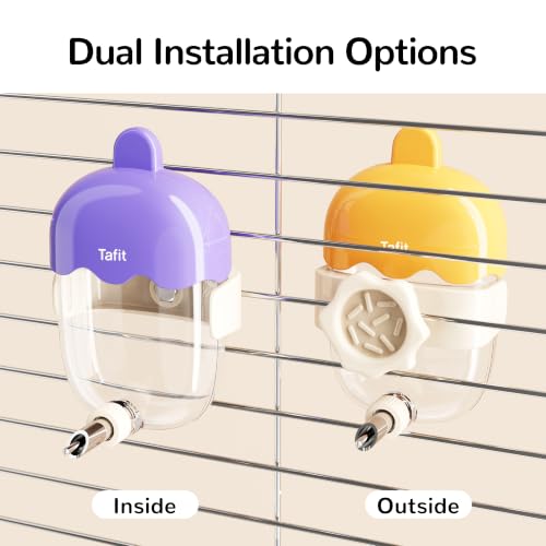Leak-Proof Automatic Bird Water Feeder with Spring Valve, Clear No Mess Cage Water Dispenser for Parakeets, Cockatiels, Budgies, Finches, Lovebirds & Canaries, 4.1 fl oz (120ml), Yellow - color: Yellow, size: 4.1 fl oz