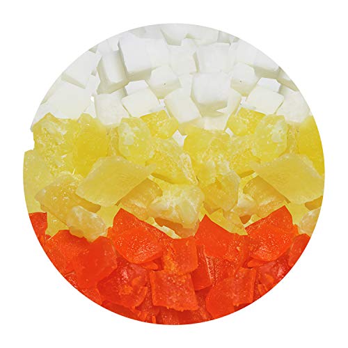 Tropical Trio - Healthy Natural Mixed Dried Fruit Treat - Papaya, Coconut, Pineapple - for Sugar Gliders, Squirrels, Prairie Dogs, Skunks, Marmosets, Parrots, Birds, Rats, Small Pets (4.5 oz.)