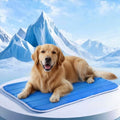 Dog Cooling Mat, Soft Fabric Cooling Mat for Dogs, Foldable Crate Pet Bed & Non-Slip, (Q-Max > 0.45) Long-Lasting Cool & Keep Your Pet Cool (Large - 35.4x23.6 Inch) - size: Large - 35.4 x 23.6 Inch