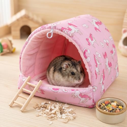 Rat Hamster Warm Bed House Hut Hanging Hammock Cute Nest for Small and Medium-Sized Pets (L), Suitable for Larger Pets(XL)-L-Colorfur - color: Colorfur, size: L