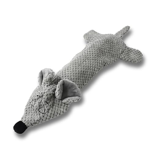 Dog Toys, Squeaky Plush No Stuffing Crinkle Dog Toy for Small Medium Large Dogs, Interactive Puppy Teething Water Bottle Dog Chew Toy (Mouse) - style: Mouse