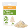 Niteangel Aspen Shaving Hamster Bedding: 30L Absorb Odors & No Dust | Respiratory-Friendly & Encourage Digging Instinct - DIY Tunnel System for Syrian Dwarf Hamster Gerbil Mice Rat or Small Pets - size: 30L - 8mm