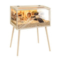 PROLEE Hamster Cage Wooden Chew Proof, Extra Large Mice and Rat Habitat Openable Top with Acrylic Sheets Solid Built Small Animal Cage with Leg Stands, 40 Inch Long - size: 40.0"L x 20.0"W x 47.5"H