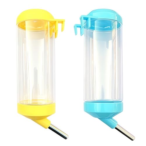 2 Pcs 16Oz Guinea Pig Water Bottle No Drip Small Animal Water Bottle, for Hamster/Small Pet/Bunny/Ferret/Hamster/Guinea Pig/Rabbit