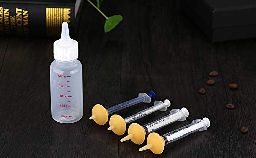 Pet Feeding Bottle and Syringes with Nipples for Small Cat Dog Animals (Model 1) - size: model1