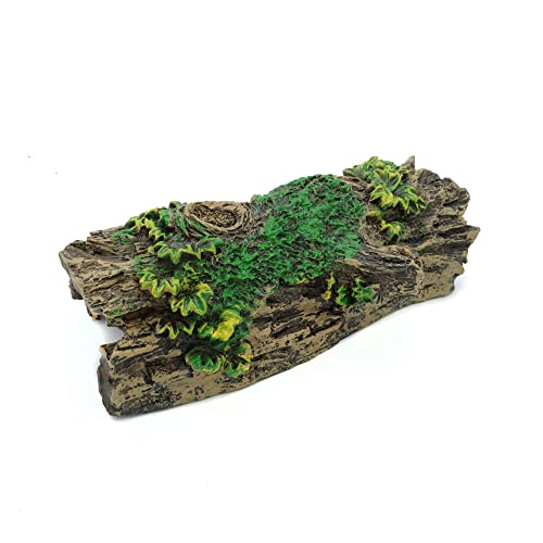JIH Aquarium Decorations Resin Hollow Tree Trunk Ornament | Bettas House Cave, Wood House Decor for Fish Tank, HS-SP207