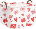 Valentines basket,Pink Heart Basket,Collapsible waterproof nursery laundry basket,Pink girls gift baskets,Valentine's Day room decor(Envelope heart) - color: Envelope heart
