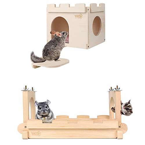 YKD Castle Chinchilla House and Chinchilla Wood Suspension Bridge Bundle Suit