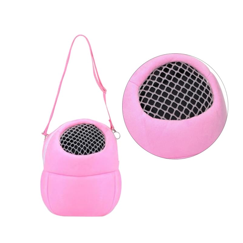 balacoo Pet Breathable Bag Small Pet Carrier Bag with Adjustable Straps Soft-Sided Portable Outdoor Messenger Carrier for Squirrel Hedgehog Sugar Glider 5.51 X 5.51 X 6.69 in