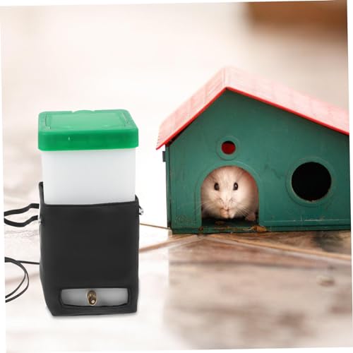 1Set 1L Heated Pet Water Bowl Heated Water Bottle Dispenser for Rabbit Cat Hamster Guinea Pigs Ferrets Birds Mouse Cockatiel Rats Other Small Animal Pet No Drip No Leak No Mess Mount Drinker
