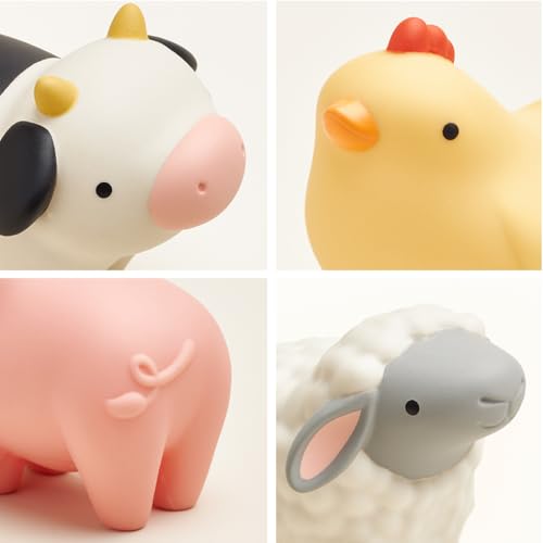 Itzy Ritzy Put & Take Learning Toy - Sensory Activity Toy for Babies (Farm) | 4 Squeezable Farm Pieces Encourage Put & Take Play, Hand-Eye Coordination, Problem Solving, Motor Skills, Early Learning - color: Farm