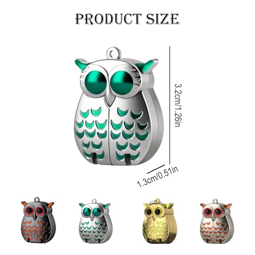 Owl Keychain Nail Clipper,Foldable 2-in-1 Stainless Steel with File(Black) | 2-in-1 Built-in Nail File | Compact | Zinc Alloy | Gift | Camping Travel | Silver Black Gold Rose Gold - color: Black