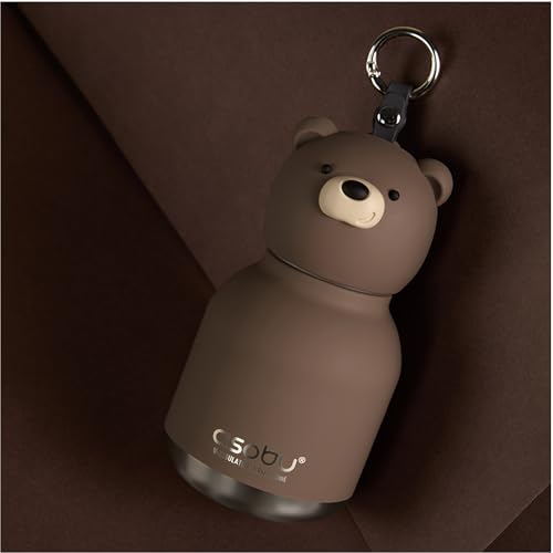 asobu Mini Bestie Water Bottle, Cute Collectible Character, Stainless Steel | 6.7 oz, Leak Proof Seal, Spill Resistant, BPA Free Materials, Dishwasher Safe, Reusable Straw Included, Great Gift Idea - color: MINI HONEY THE BROWN BEAR