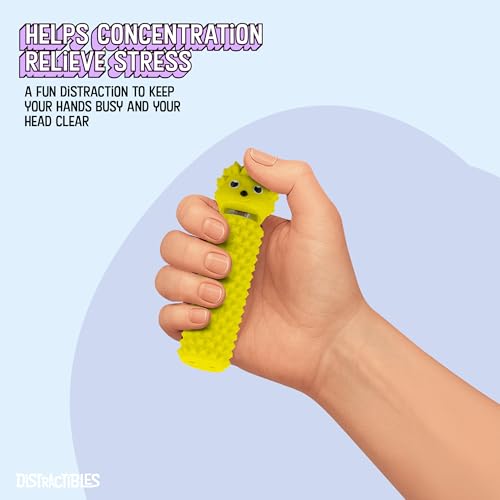 Hedgy - The Hedgehog Sensory Pain Stim Fidget Clicker, Spike Textured for Stress Relief, Focus and Concentration (Yellow) - color: Yellow