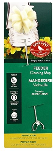 Perky-Pet Bird Feeder Foam Cleaning Mop - 23T - Easily Clean Bird Feeders - No Scratch Foam Mop - Easy to Use, Easy to Store - color: Yellow, size: 1 Count (Pack of 1)