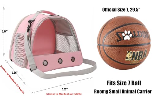 2-Pack Guinea Pig Carrier and Playpen Set - Breathable Pet Playpen Pop Open Outdoor/Indoor Exercise Fence, Portable Small Animal Backpack for Bearded Dragon, Rabbits, Hamster, Chinchillas - color: Pink
