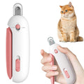 Clipper Cat Nail with Adjustable 3-Size Trimming Hole & Hidden Nail File Safe No-Mess Trimmer with Adjustable Round Hole (1–3.5 mm) for Kittens, Cats & Small Pets | Easy Home Grooming (Pink) - color: Pink