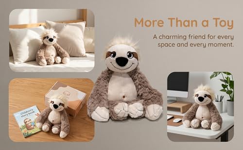 YUKOUQIAN Sloth Stuffed Animal Cute Plush Doll Toy 10 inch for Girls Boys Christmas (Stand Sloth) - style: stand sloth