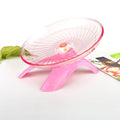 Hamster Flying Saucer Silent Running Wheel, 7 Inch, Suitable for Guinea Pigs, Hamsters, Hedgehogs and Other Small Animals to Ensure Safe Exercise (Pink) - color: Pink