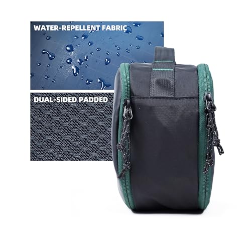 Accessories Bag & Tech Pouch | Organizer for Cables, Electronics & Everyday Essentials, Water-Repellent, Dual-Sided Padded - color: Black Stealth