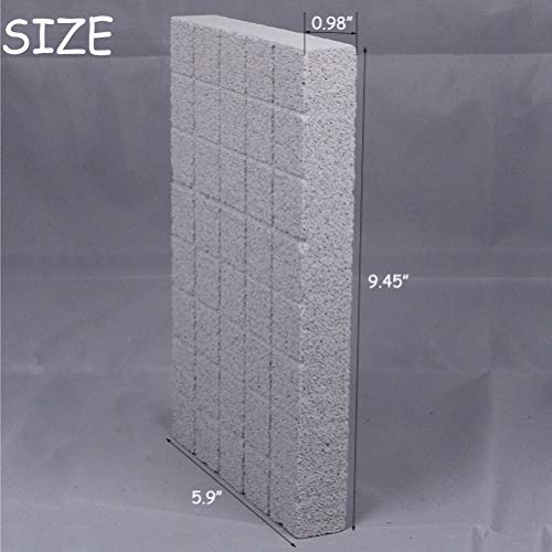 Hamiledyi Rabbit Scratch Foot Pads Bunny Grinding Claw Pad 2 PCS Natural Small Animal Hamster Lava Stone for Teeth Grinding Rabbit Scratching pad Chew Toy for Guinea Pig Rat Gerbil Chinchilla Hedgehog - color: White-2PCS