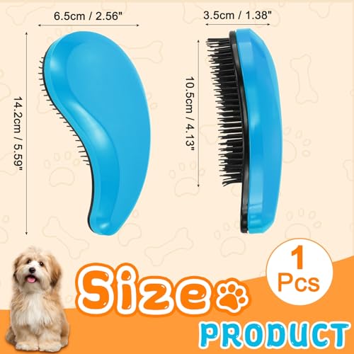 Small Dog Brushes, Grooming Brushes Puppies Hair Remover (Blue, 2 Pcs) - color: Blue