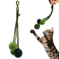 Hanging Cat Toys for Indoor Cats, Fits Cat Tree & Cat Tower | Door Hanging, Cat Kicker, Durable Sisal, Cat Balls Built-in Squeaker, Interactive Kitten Toys for Indoor Kittens