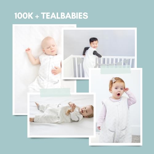 Tealbee Dreamsuit Toddler Sleep Sack with Feet – Walker Sleep Bag with Legs, Rayon made from Bamboo, All Season 1.2 TOG, 2-Way Zipper, 12m-2T - Love Milk - color: (1.2 Tog) Love Milk, size: 12-2T