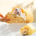 Cheese Hamster Hideout with Magnetic Door(Only for Acrylic Hamster Cage),Hamster House,Hamster Habitats,Plastic Hamster Peek House,Hamster Peekaboo Hide for Dwarf/Syrian Hamster/Gerbil