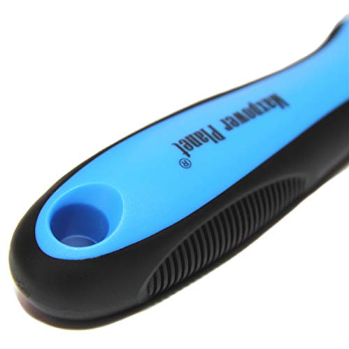 Maxpower Planet Pet Grooming Brush - Double Sided Dematting Undercoat Rake for Dogs and Cats, Extra Wide Pet Brush to Reduce Shedding by 95% (Blue, S) | 9 & 17 Teeth, Deshedding & Dematting Tool, Long & Thick Double Coats, Non-Slip Handle, Reduces Sheddin