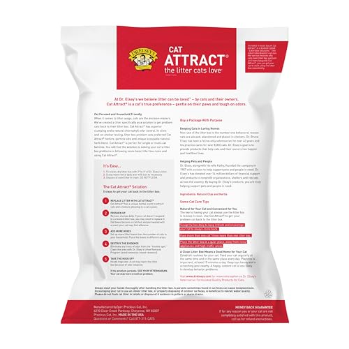 Dr. Elsey's Cat Attract Clumping Clay Cat Litter 40 lb. Bag - size: 40 lb