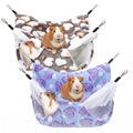 2 Pack Large 13.8x13.8in Rat Hammock for cage, Cozy Ferret Bed and Plush Hamster Hideout, Reliable Guinea Pig Accessories for cage, Great Small Animal beds,Purple, Coffee (Purple, Coffee) - color: Purple, Coffee