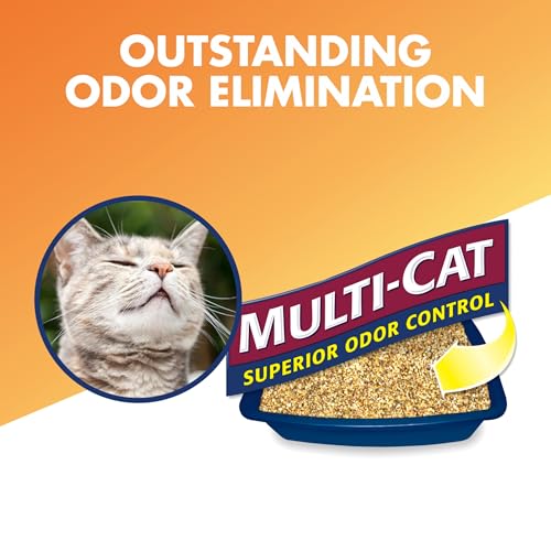 ARM & HAMMER Naturals Clumping Cat Litter, Multi Cat, 18 lbs | Plant-Based, Easy Scoop Clumps, Outstanding Odor Control, 2X Liquid Absorption, Low Dust, Lightweight Formula - size: 18 Lbs