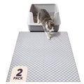 Lovewag Cat Litter Mat, Litter Box Mat, Taupe Checkers, 36x48, 2 Pack | Washable litter mat cover, kitty litter mat & cat mat for litter box, litter trapping mat, prevents tracking, multi-cat - color: Taupe Checkers, size: 36x48 inches (Pack of 2)