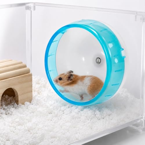 Mnixy 4.7 Inch Silent Hamster Wheel for Small Pets Exercise | 4.7 inch silent hamster wheel with smooth running surface, anti-slip design and easy cleaning for small pets