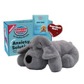 Snuggle Puppy Heartbeat Toy, Calming Comfort, Medium Breeds - Gray | Calming heartbeat toy, crate training comfort, heat pack, new puppy essentials, first nights, sleep, medium breeds 25-70 lbs - color: Grey