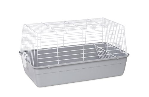 Prevue Pet Products Carina Animal Tubby - Small Animal Cage for Guinea Pigs, Dwarf Rabbits, Indoor and Outdoor Use, Lightweight, Travel Friendly Enclosure - Small, Gray - color: Gray