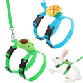 2PCS Bunny Harness and Leash Guinea Pig Leash | Kitten Harness and Leash Set for Guinea Pig Ferret Cat Puppy Duck Small Pets Outdoor Walking - style: B