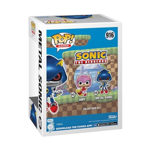 Funko Pop! Games: Sonic The Hedgehog - Metal Sonic - Collectable Vinyl Figure - Gift Idea - Official Merchandise - for Kids & Adults - Games Fans
