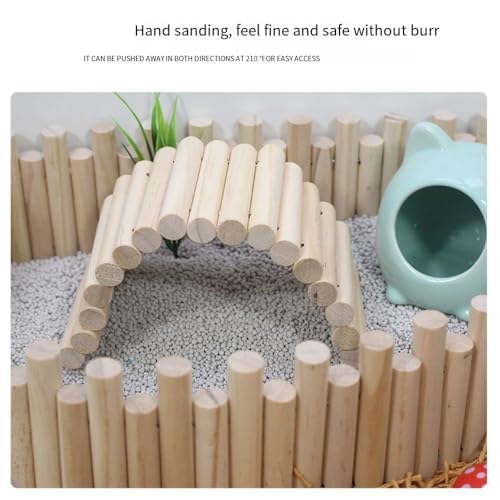 Pet Hamster Ladder Bridge Bendable Climbing Toy Suspension Ladder for Small Pets Gerbil Mice Chinchilla Habitat Décor(40cm-6CM) - size: 40cm, style: 6CM